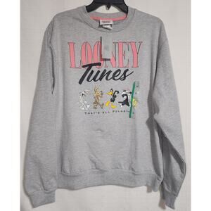 looney tunes '' That's All folks'' sweatshirt medium women's
